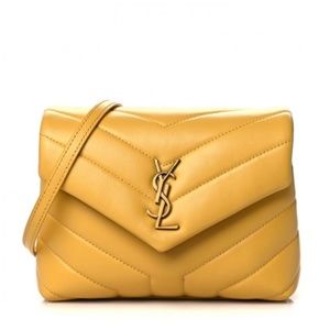 Brand New Saint Laurent Vitello Piumotto